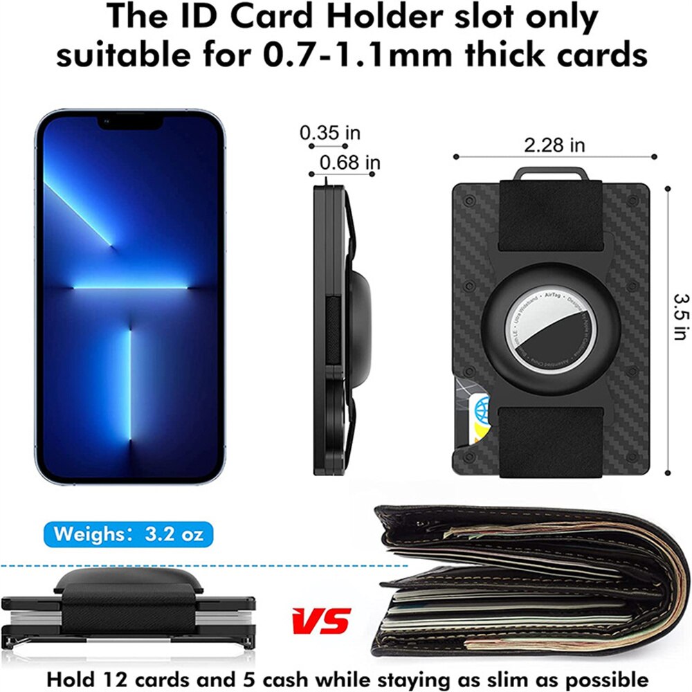 RFID Wallet with Apple AirTag holder