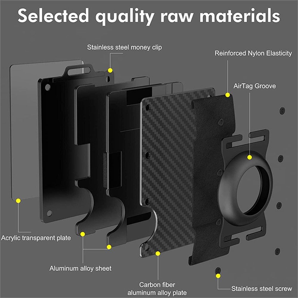 RFID Wallet with Apple AirTag holder