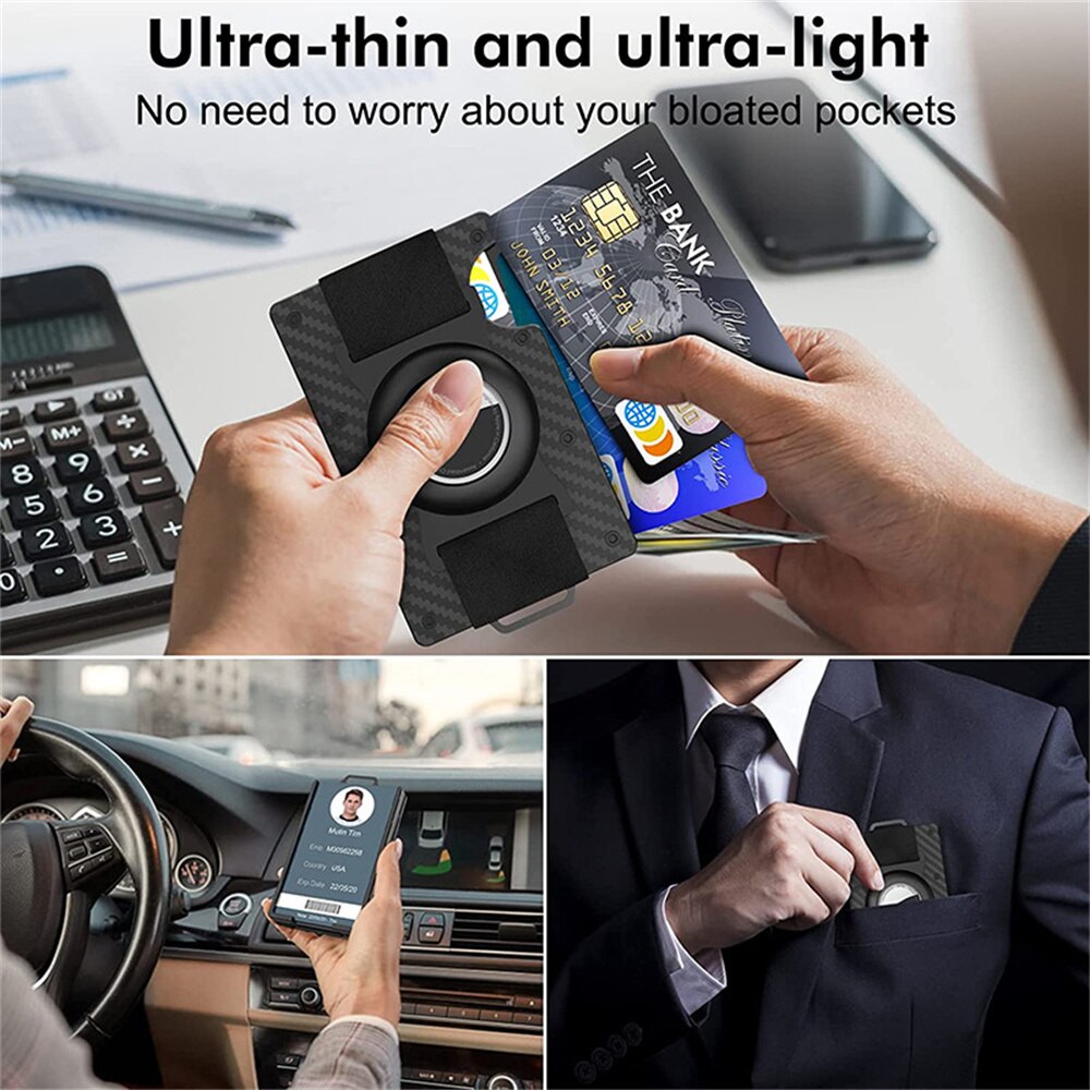 RFID Wallet with Apple AirTag holder